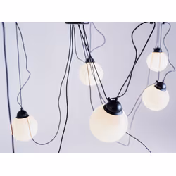 Lampa wisząca POPO GLASS M 7 - czarny