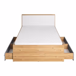 Łóżko ze stelażem PLANO PN-10 120x200 - dąb nash
