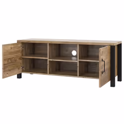 Komoda RTV mała OLIN 41 - appenzeller/czarny