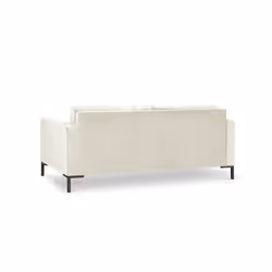 Aksamitna sofa 3-osobowa MAMAIA - czarne nogi