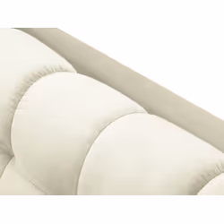 Aksamitna sofa 4-osobowa MAMAIA - czarne nogi