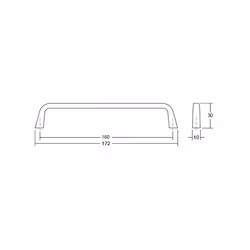 Uchwyt ESTE 0446/160 chrom mat Viefe