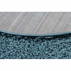 Dywan okrągły AZURE shaggy 5cm - niebieski