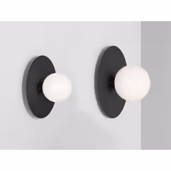 Lampa ścienna SKIVA BALL M - czarny
