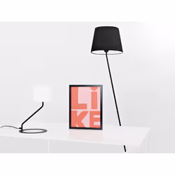 Lampa podłogowa SHADE FLOOR - czarny