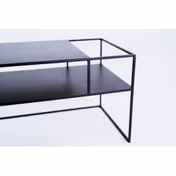 Stolik RTV SENSO FLOWER METAL 170x45 P - czarny