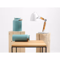 Stolik TENSIO SOLID WOOD 50 - dąb/czarny