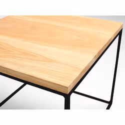 Stolik TENSIO SOLID WOOD 50 - dąb/czarny