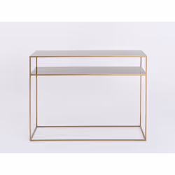 Konsola TENSIO 2 FLOOR METAL 100x35 - złoty