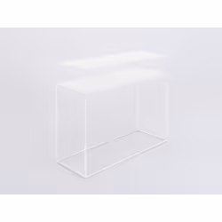 Konsola TENSIO 2 FLOOR METAL 100x35 - biały
