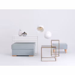 Konsola TENSIO 2 FLOOR METAL 100x35 - biały