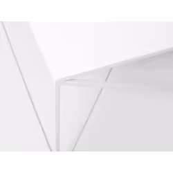 Stolik kawowy MEMO METAL 100x100 - biały