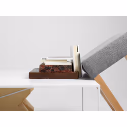 Stolik MEMO METAL 140 - biały