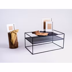 Stół kawowy MATRIX METAL 100x60 - czarny