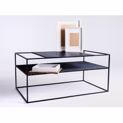 Stół kawowy MATRIX METAL 100x60 - czarny