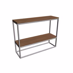 Konsola JULITA SOLID WOOD 75-2F - naturalny/biały