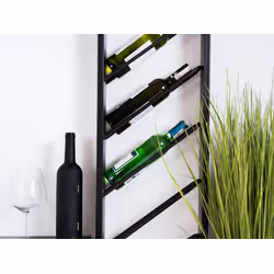 Regał na wino PORTO - czarny