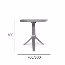 Stół okrągły dębowy ST-1713 HEY 70 cm