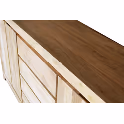 Drewniana komoda 4-drzwiowa z szufladami NARVIK NR-03-MN - naturalny
