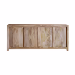 Komoda drewniana 4-drzwiowa NARVIK NR-04-MN - naturalny