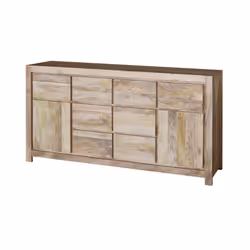 Komoda drewniana z szufladami NARVIK NR-05-MN 180 cm - naturalny