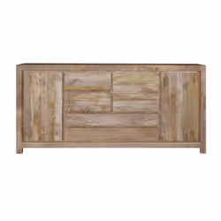 Komoda drewniana z szufladami NARVIK NR-06-MN 200 cm - naturalny