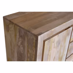 Komoda drewniana z szufladami NARVIK NR-06-MN 200 cm - naturalny