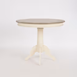 Stół okrągły RIMINI 116 90cm - kremowy