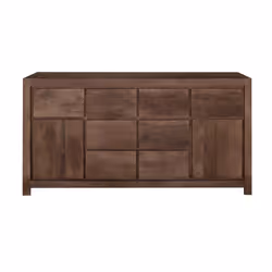 Komoda drewniana z szufladami NARVIK NR-05-MWL 180 cm - orzech