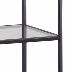 Regał wąski SEAFORD 119,5 cm - czarny