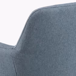 Lisa bar stool Seat dusty blue Town 89 Base metal matt black 2-Pack