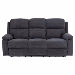 Sofa 3-osobowa z funkcją relaks MORA - ciemny szary