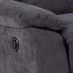 Sofa 3-osobowa z funkcją relaks MORA - ciemny szary