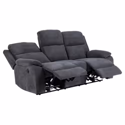 Sofa 3-osobowa z funkcją relaks MORA - ciemny szary