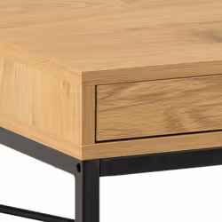 Biurko z szufladą i półką SEAFORD 140 cm - dziki dąb