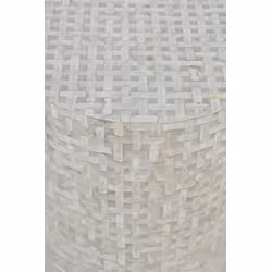Stolik okrągły z muszli AVOLA GREY BASKET WEAVE - szary