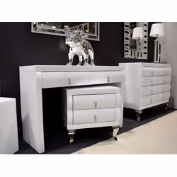Toaletka 15JS0065-1 120 cm - białe szkło