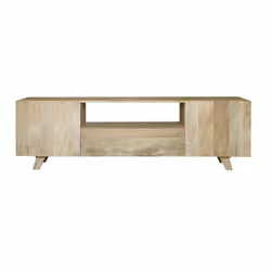 Drewniana szafka RTV 2-drzwiowa ST-23-MN - naturalny