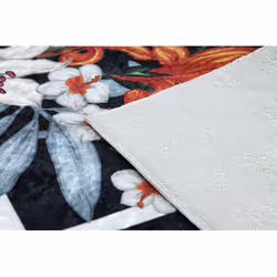 Dywan IRIS AND LILY - czarny / biały