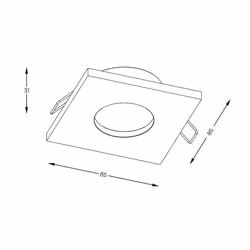 Lampa spot CHIPO ARGU10-032-N - czarny