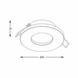 Lampa spot CHIPA ARGU10-034-N - czarny