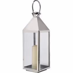 Latarenki metalowe GIARDINO - srebrny