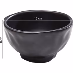 Miska ceramiczna ORGANIC 15 - czarny