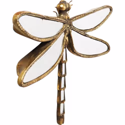 Dekoracja ścienna DRAGONFLY MIRROR 27x35 - lustrzany/złoty