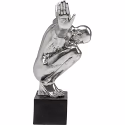 Figurka dekoracyjna ATHLET XL 100 - srebrny
