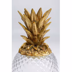 Słoik dekoracyjny PINEAPPLE VISIBLE - transparentny/złoty