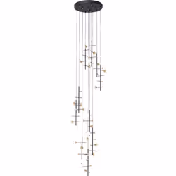 Lampa wisząca TRAPEZ 280 - czarny