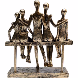 Figurka dekoracyjna SITTING BREAK 24 - antyczny złoty