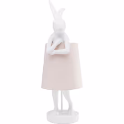 Lampa stołowa ANIMAL RABBIT 68 - biały/różowy