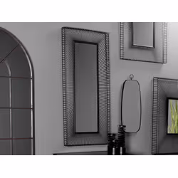 Lustro w ramie z drucików TOYJ19-646 55x120 cm - czarny